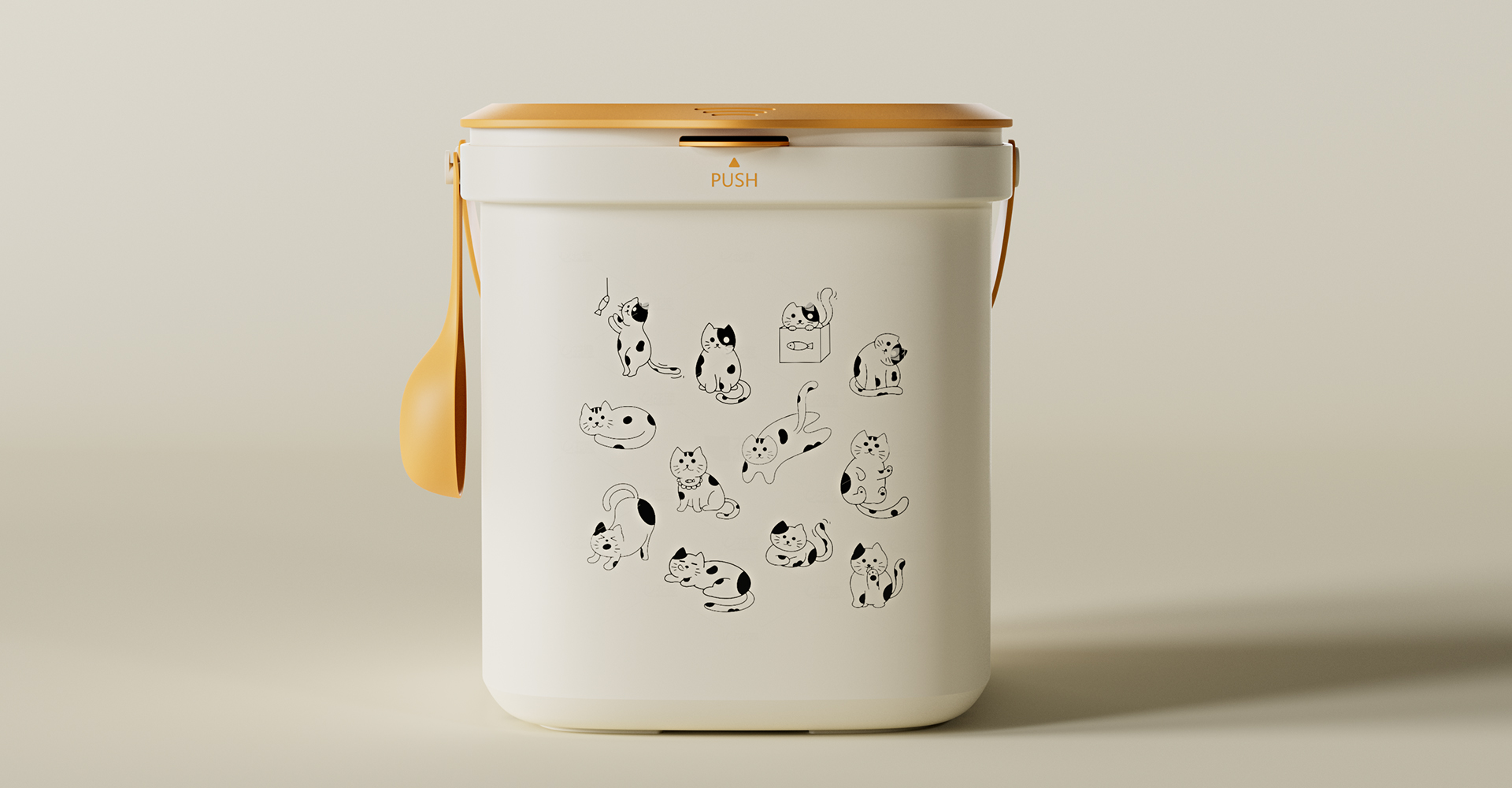 宠物真空储粮桶设计