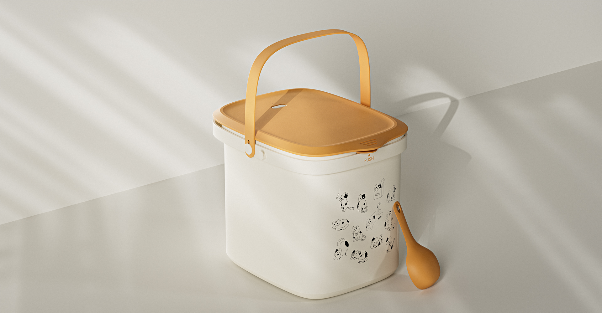 宠物真空储粮桶设计 宠物真空储粮桶设计